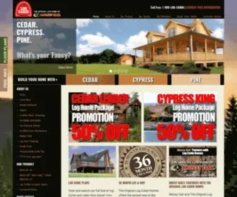 Logcabinhomes.com(The Original Log Cabin Homes) Screenshot