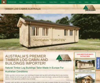 Logcabinsaustralia.com.au(Timber Log Cabins Australia import) Screenshot