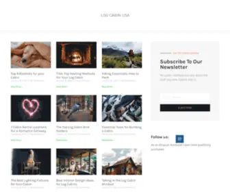 Logcabinweb.com(Your #1 log cabin home blog. This blog) Screenshot