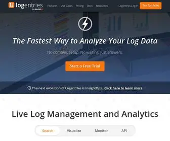 Logentries.com(Log Management & Analysis Software Made Easy) Screenshot
