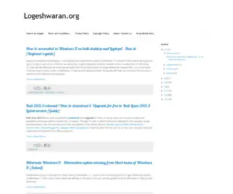 Logeshwaran.org(Logeshwaran) Screenshot