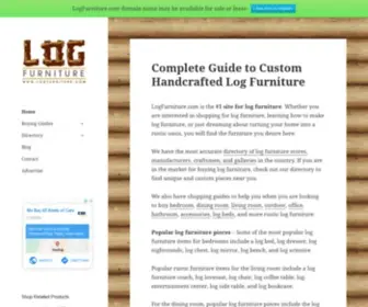 Logfurniture.com(Custom handcrafted rustic log furniture) Screenshot