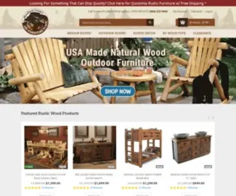 Logfurnitureplace.com(Rustic Log Furniture for Cabin & Lodge Decor) Screenshot