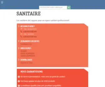 Loggere-Sanitaires.fr(Page non trouvée) Screenshot