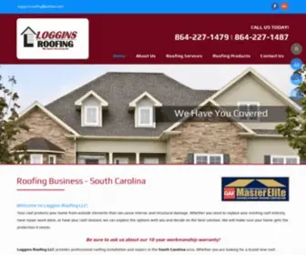 Logginsroofing.com(Roofing Company) Screenshot