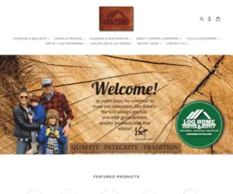 Loghomecenter.com(Log Home Center & Supply) Screenshot