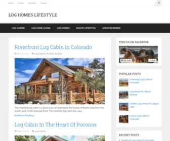 Loghomeslifestyle.com(Log Homes Lifestyle) Screenshot