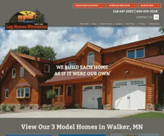 Loghomesmn.com(Log Homes of Minnesota) Screenshot