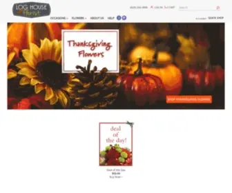 Loghouseflorist.com(Boone Florist) Screenshot