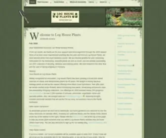 Loghouseplants.com(Log House Plants) Screenshot