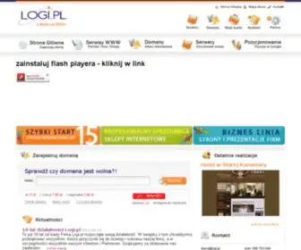 Logi.pl(Domeny, Serwisy WWW, strony WWW lub serwery dla CIEBIE) Screenshot