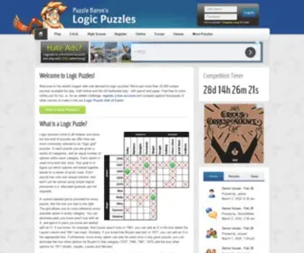 Logic-Puzzles.org(Logic Puzzles by Puzzle Baron) Screenshot