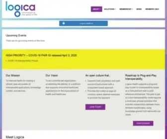 Logicahealth.org(Information at the speed of life) Screenshot