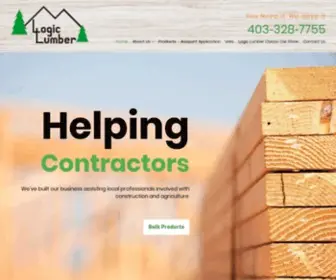 Logiclumber.com(Drywall Supplies Lethbridge) Screenshot