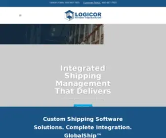 Logicor.com(Shipping Software) Screenshot