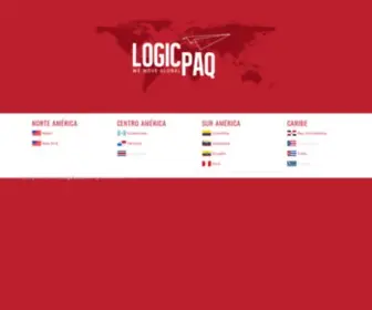 LogicPaq.com(Courier, carga aérea, marítima, consolidación, compras por internet) Screenshot