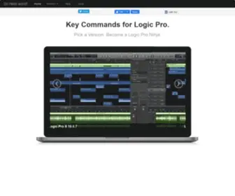 LogicProkeycommands.com(Key Commands for Logic Pro) Screenshot