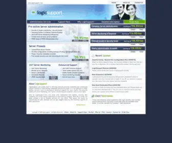 Logicsupport.com(Quality Server Management and Outsourced Web Hosting Support) Screenshot