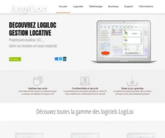 Logiloc.com(Logiciels de gestion locative destinés aux propriétaires bailleurs et SCI) Screenshot