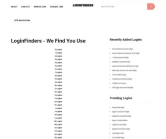Loginfinders.com(Loginfinders) Screenshot