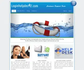 Loginhelpdesk.com(Helpdesk software suite inc) Screenshot