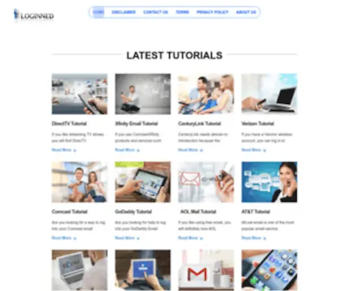 Loginned.org(Facebook Login Tutorials) Screenshot