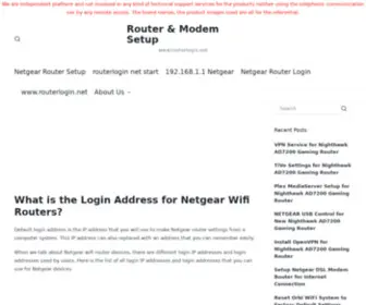 Loginrouterloginnet.net(Netgear wifi router device) Screenshot