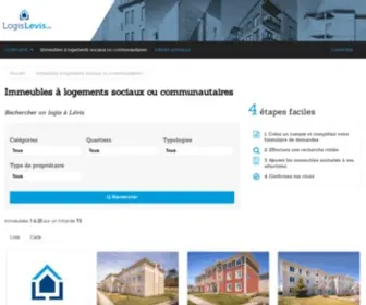 Logislevis.com(Immeubles à logements sociaux ou communautaires) Screenshot