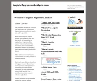 Logisticregressionanalysis.com(Logisticregressionanalysis) Screenshot