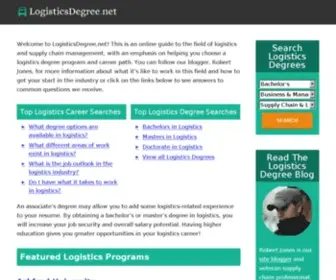 Logisticsdegree.net(Earn A Logistics Degree Online) Screenshot