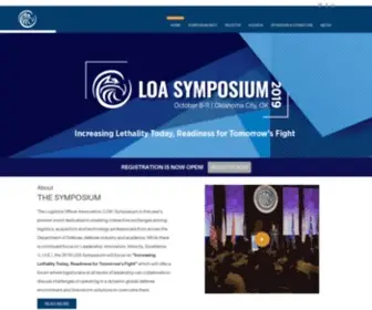 Logisticsymposium.org(Logistics Officer Association Symposium) Screenshot