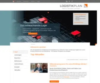 Logistikplan.de(Die LogistikPlan GmbH ist führender Spezialist für Fabrik) Screenshot