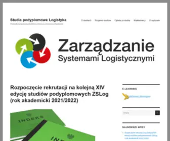Logistykastudia.pl(Studia podyplomowe Logistyka) Screenshot
