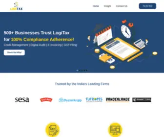 Logitax.in(Home Page) Screenshot