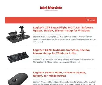 Logitechsoftwarecenter.com(Logitech Software) Screenshot