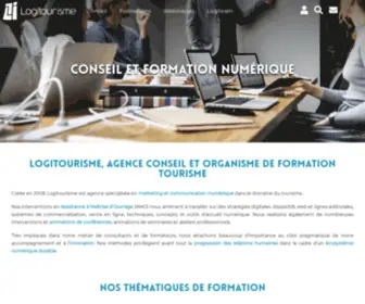 Logitourisme.com(E-tourisme, Logitourisme : agence internet, formation, conseil marketing, référencement Jura) Screenshot