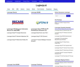 Logkerja.com(Lowongan Terbaru) Screenshot