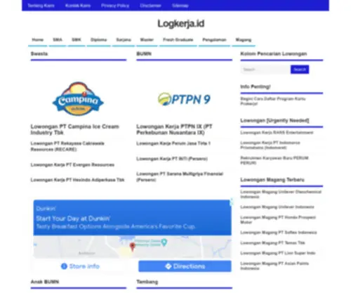Logkerja.id(Lowongan Terbaru) Screenshot