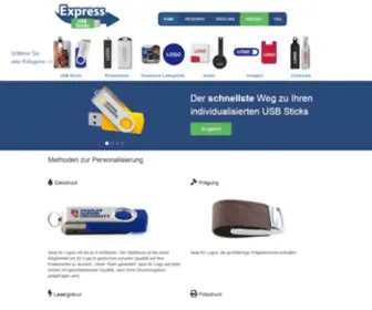 Logo-USB-Sticks.de(Bedruckte USB Sticks und USB Speichersticks als Werbemittel) Screenshot