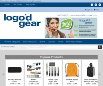 Logodgear.com(Logo'd Gear) Screenshot