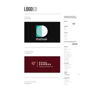 Logoed.co.uk(Brand Identity Inspiration for Graphic Designers) Screenshot