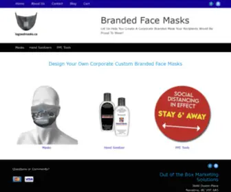 Logoedmasks.ca(Corporate Logoed Face Masks) Screenshot