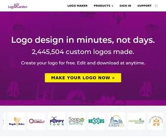 Logogarden.com(Create a Logo) Screenshot