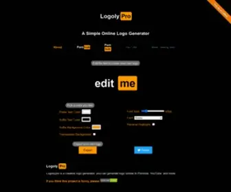 Logoly.pro(A creative Logo Generator) Screenshot