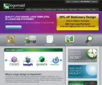 Logomaid.com(Logo design and logo templates by LogoMaid) Screenshot