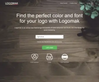 Logomak.com(Online logo maker tool which) Screenshot