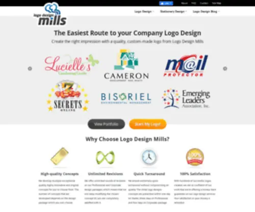 Logomills.com(Company Logo Design) Screenshot