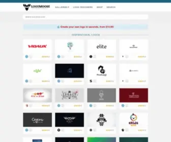 Logomoose.com(Logo inspiration) Screenshot