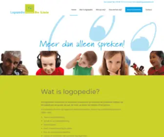 Logopediedelinie.nl(Meer dan alleen spreken) Screenshot
