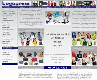 Logopress.co.uk(T-Shirt Printing and Screen Printing from Logopress, London) Screenshot